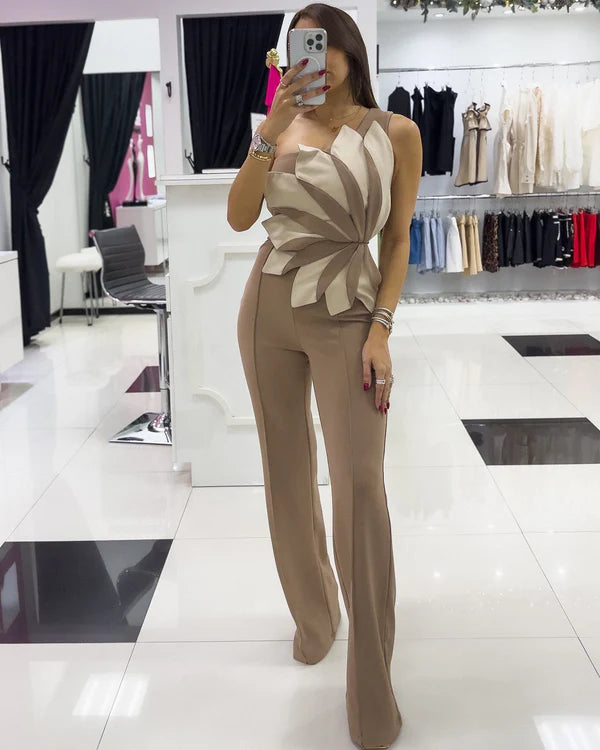 Elegant Flower Designer Jump Suit