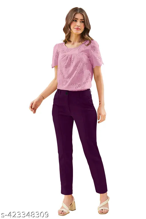 Women's Polyester Spandex Trouser