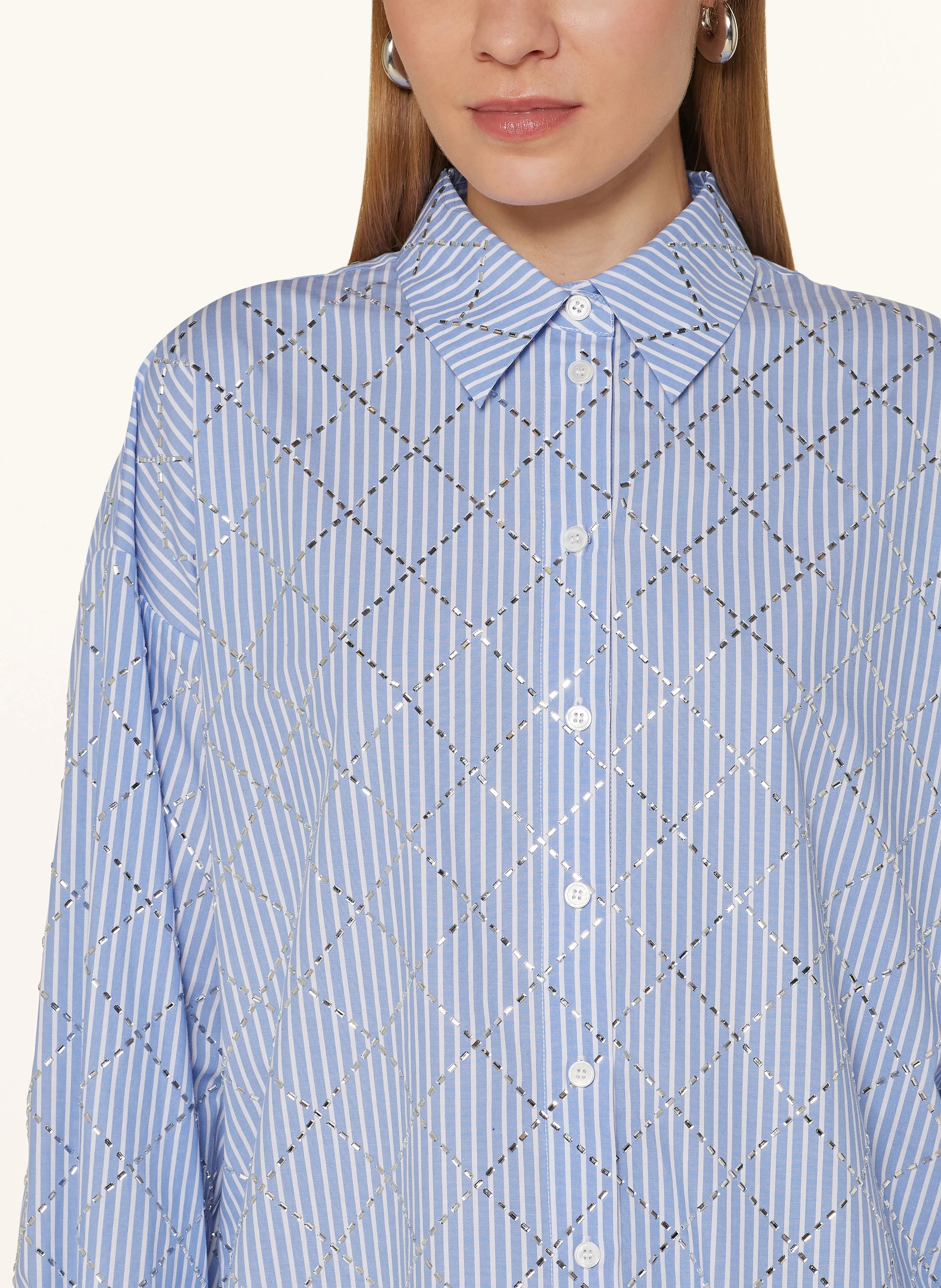 Crystal-Embellished Button Shirt