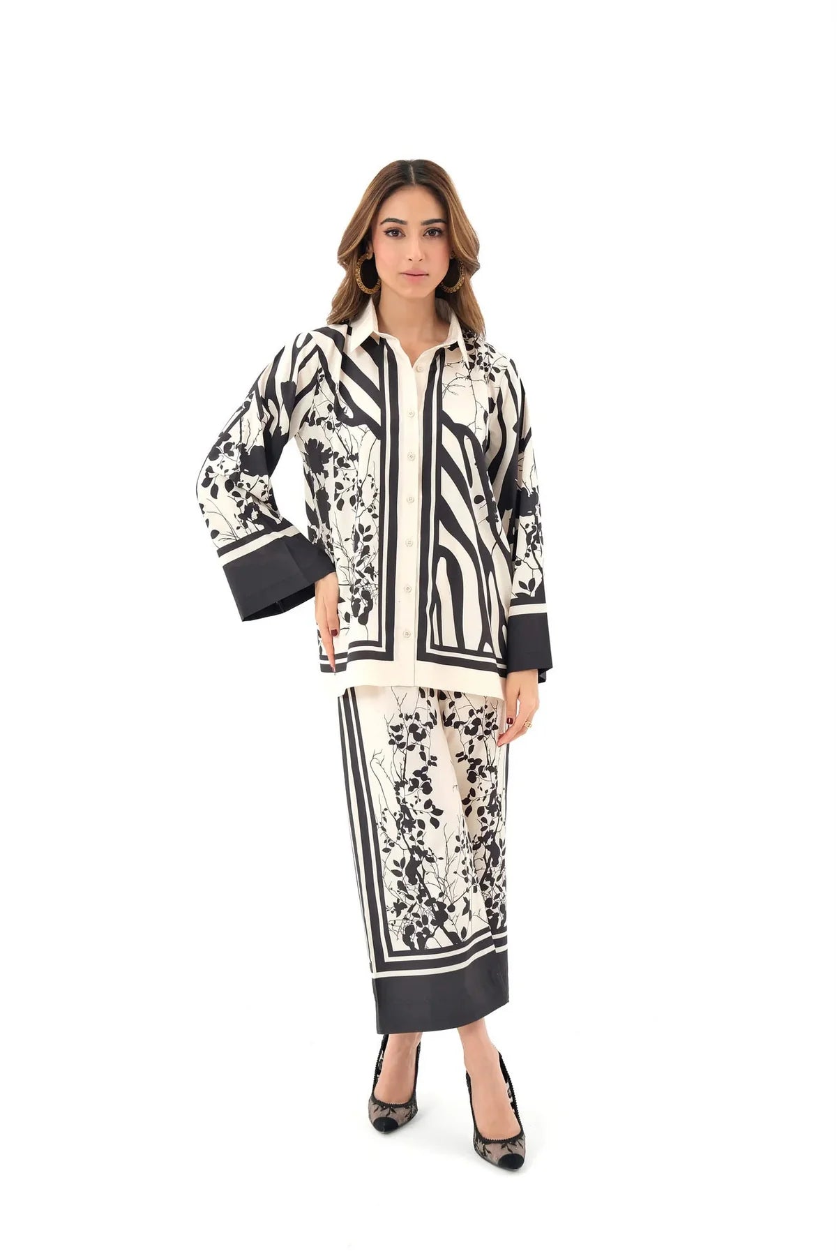 Printed Top And Pant Co-Ord Set