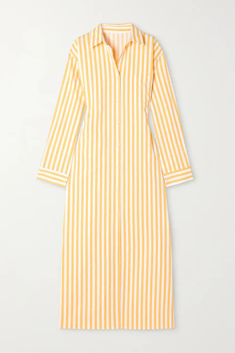 Women's Rayon Blend Long-Sleeve Cala Shirt Dress