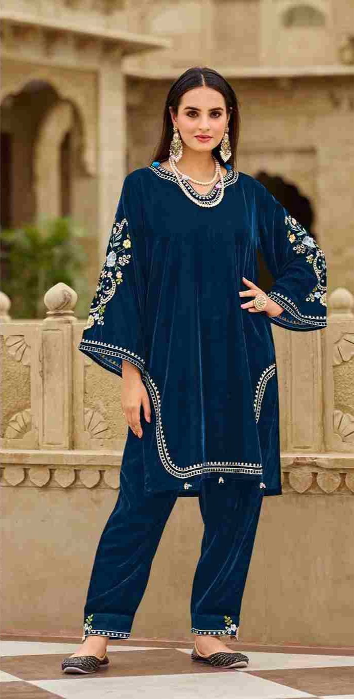 Designer Velvet Pakistani Suit Set