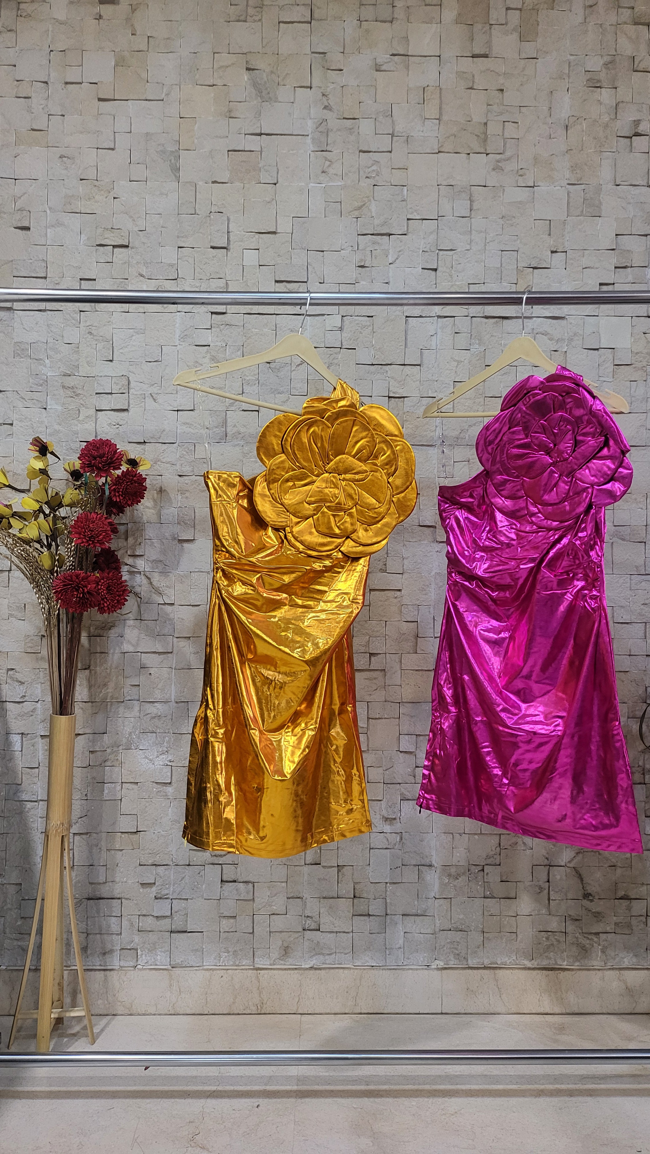 Metallic Mini Dress Women  One Shoulder Shiny Sleeveless Bodycon Dress