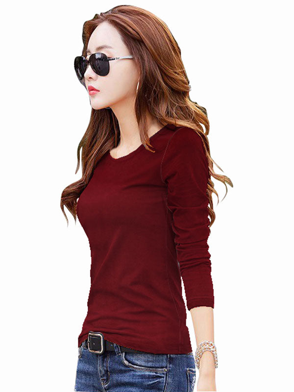 Maroon full sleeve casual