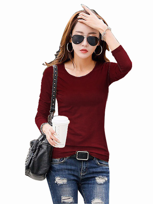 Maroon full sleeve casual