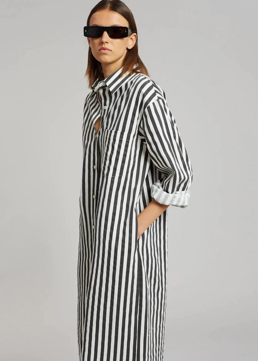 Women's Rayon Blend Long-Sleeve Cala Shirt Dress