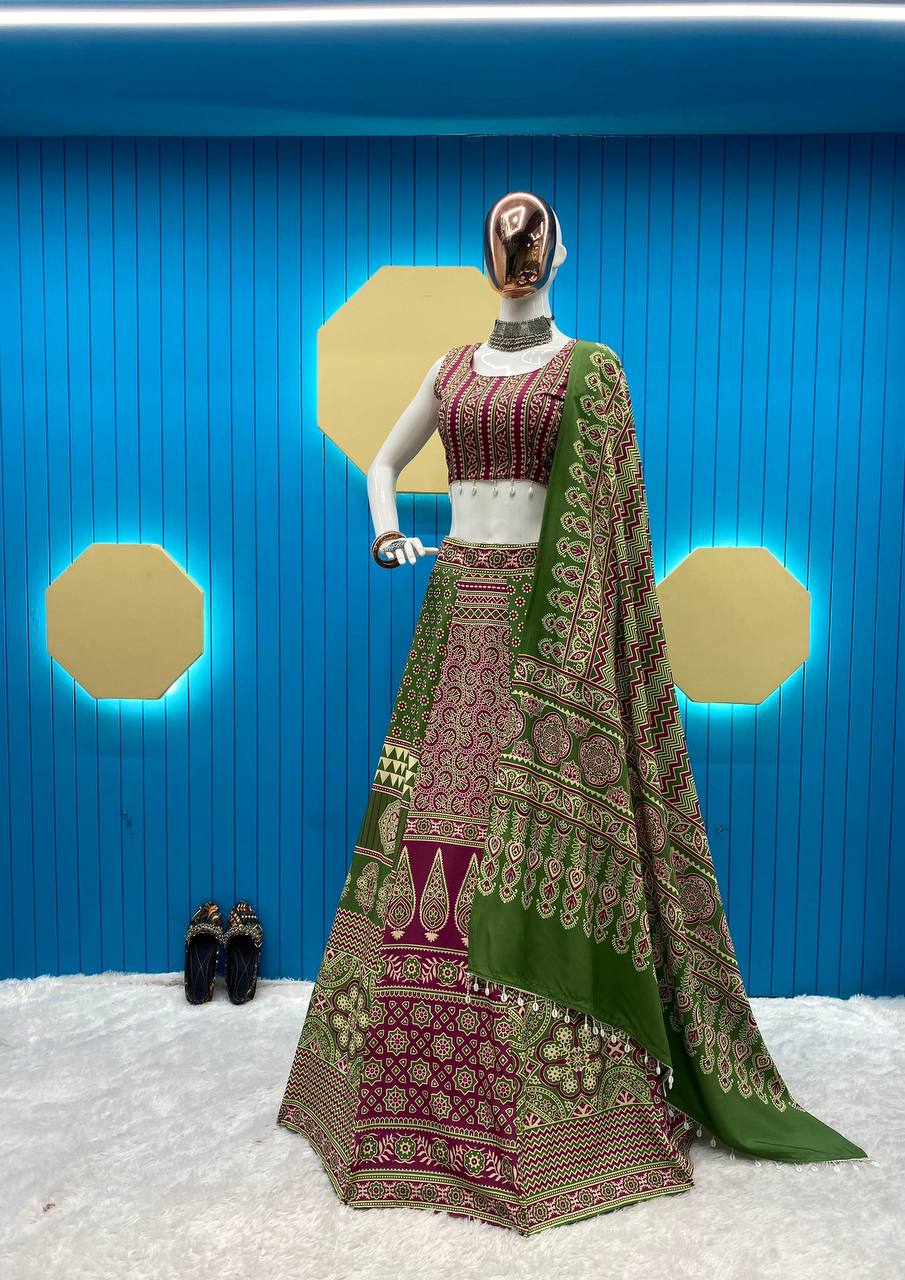 Kodi Lace Lehenga And Choli with Dupatta