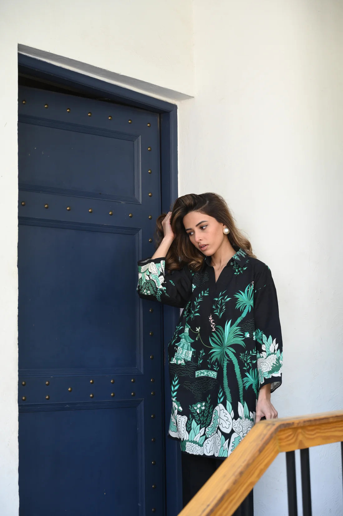 Green Printed Co-Ord Set