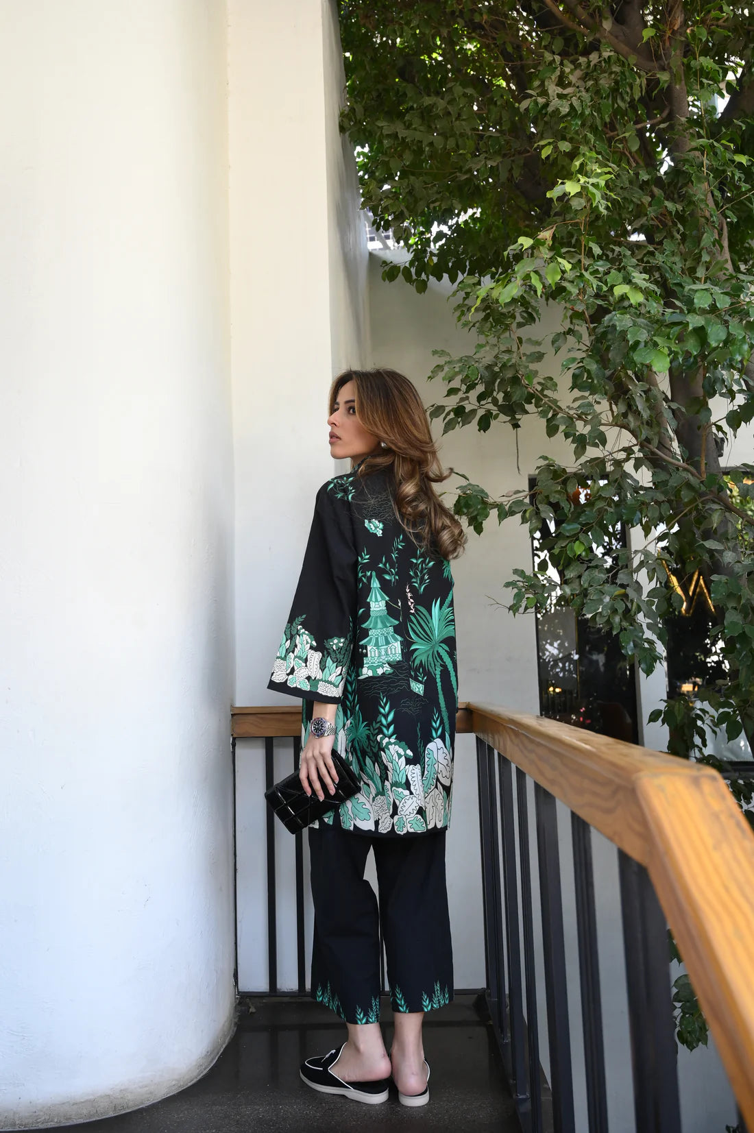 Green Printed Co-Ord Set