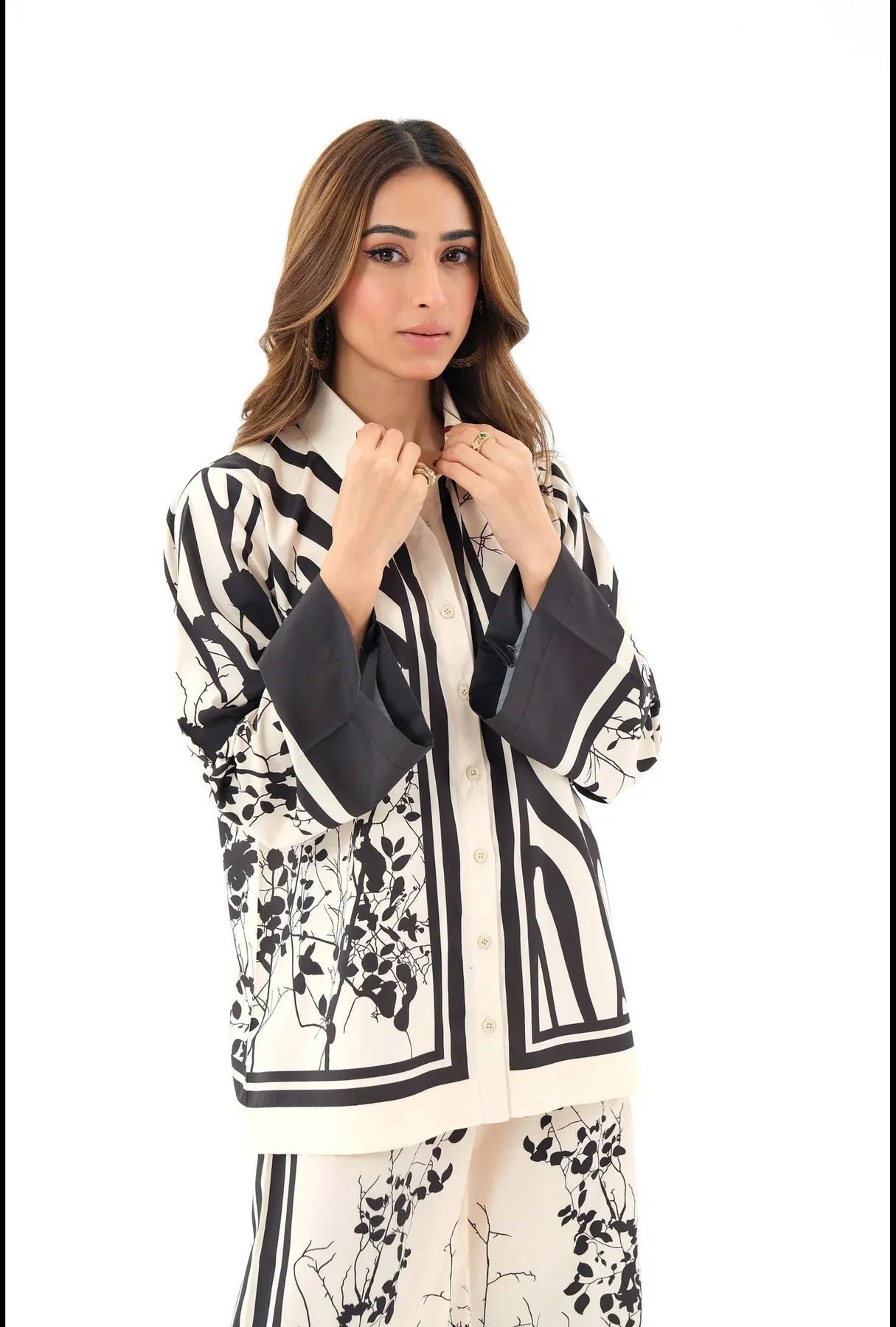 Printed Top And Pant Co-Ord Set