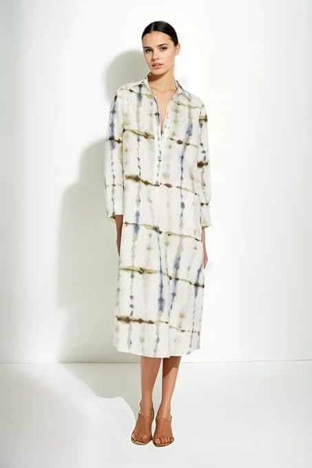 One Piece Shirt Midi Dress For Women