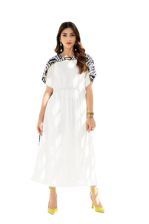 Rayon Soft Printed String Waist Style Women Kaftan