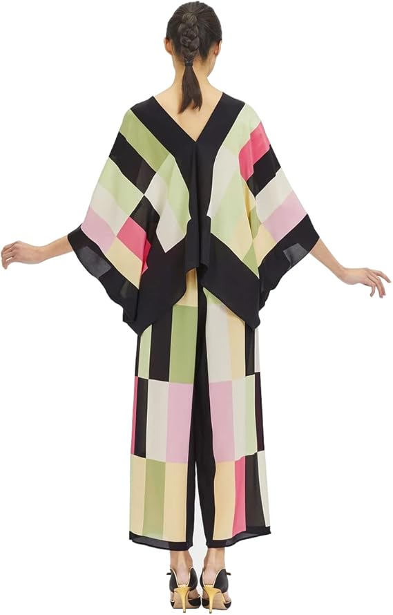 Women's Stripped Printed Kaftan Coord Sets