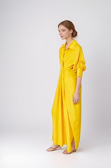 Shirt Style Kaftan Dress