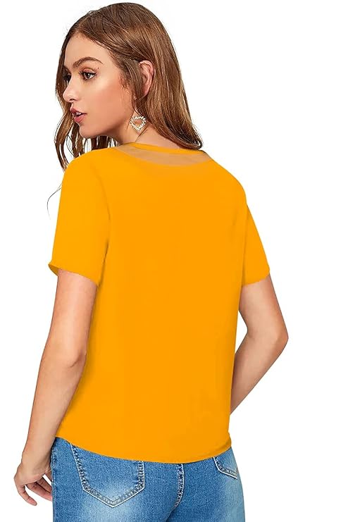 Yellow Solid T-Shirt