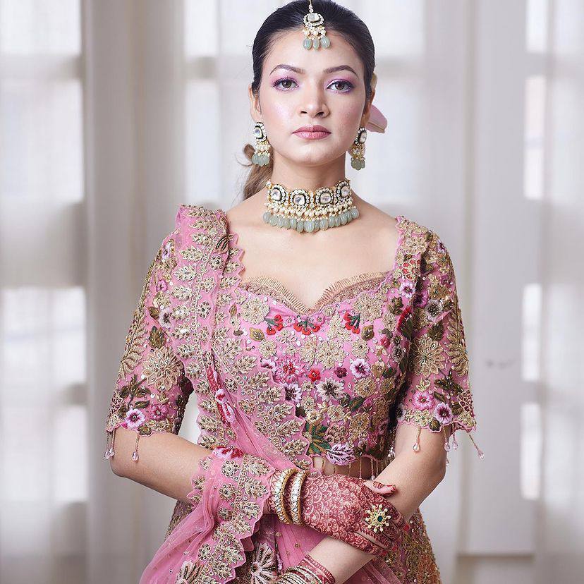 Pink Color Designer Lehenga Crafted from luxurious Fox Georgette