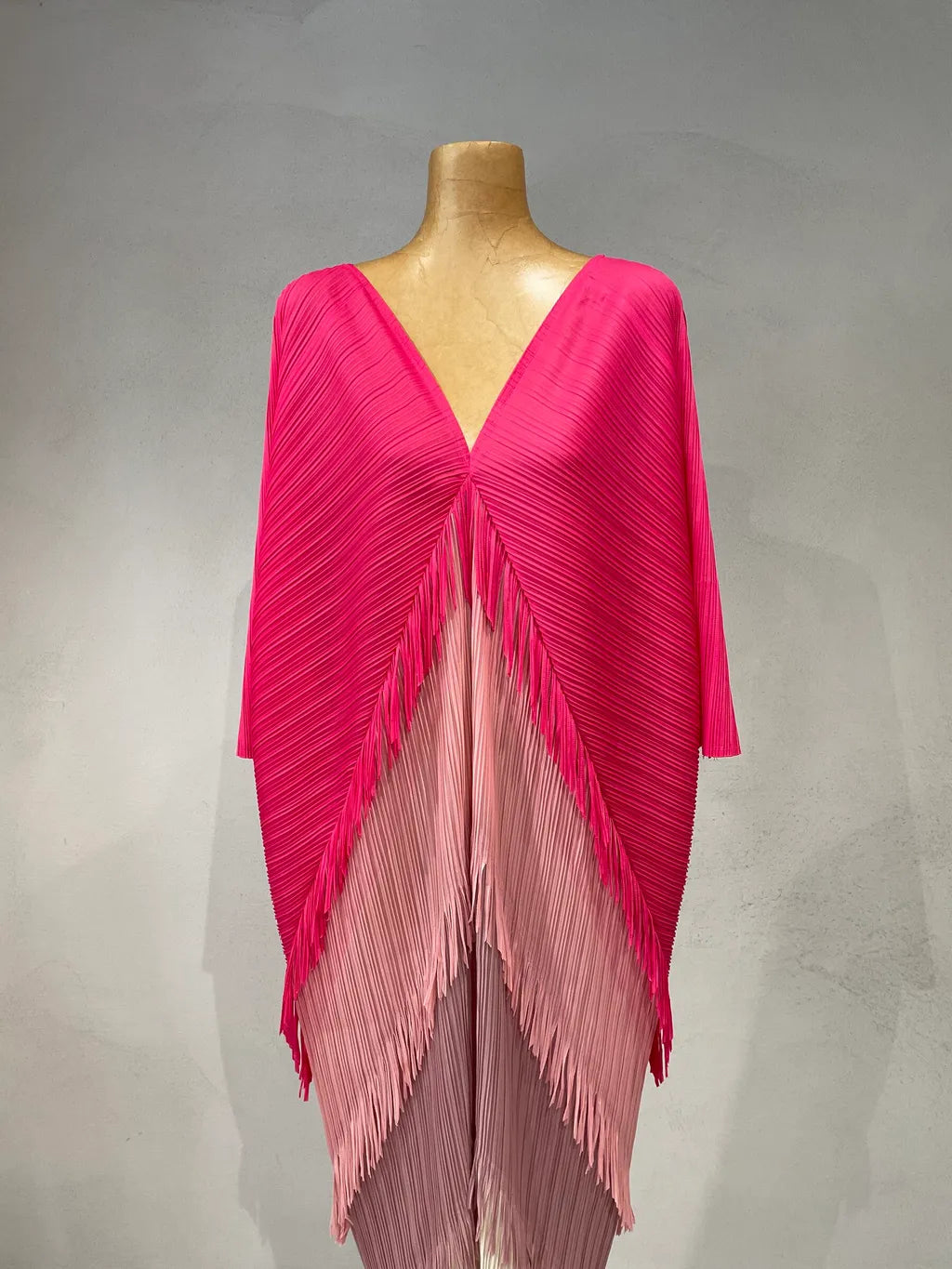 Pleated Tassel Colorful Dress
