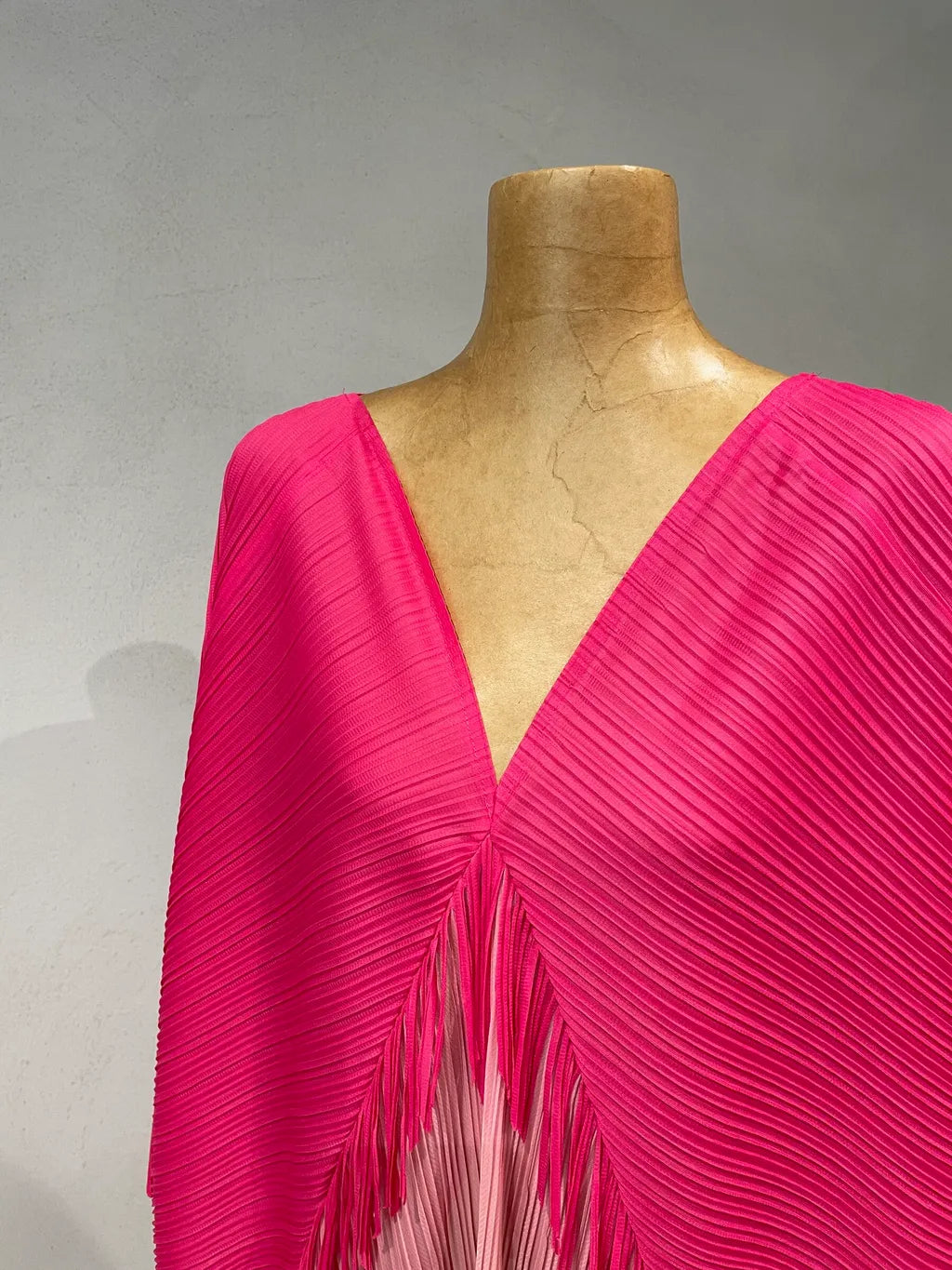 Pleated Tassel Colorful Dress