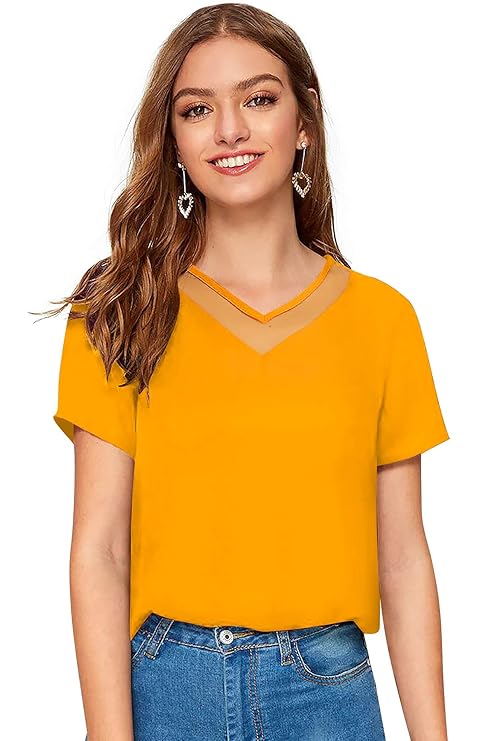 Yellow Solid T-Shirt