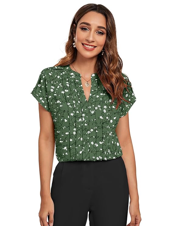 Women's Floral Printed Cotton Top