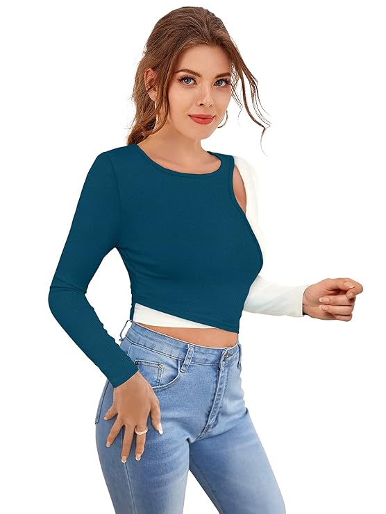 Full Sleeve Crop Top for Women