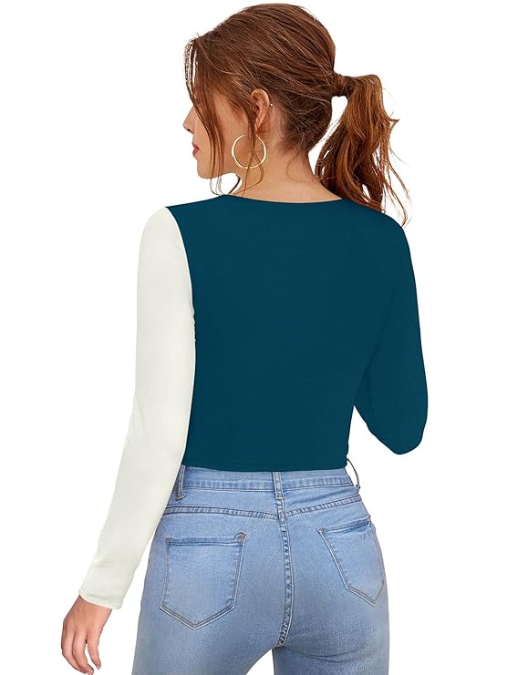 Full Sleeve Crop Top for Women