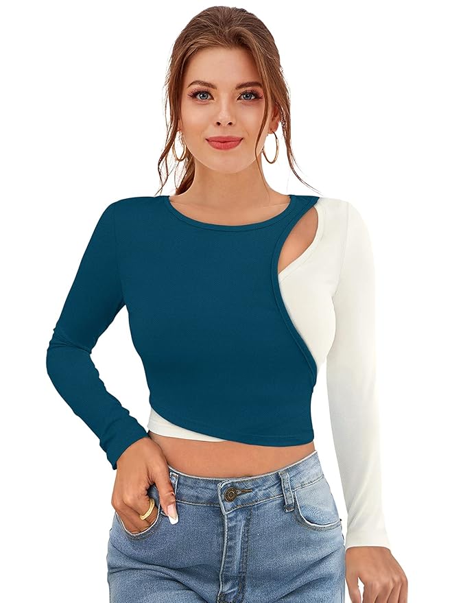 Full Sleeve Crop Top for Women