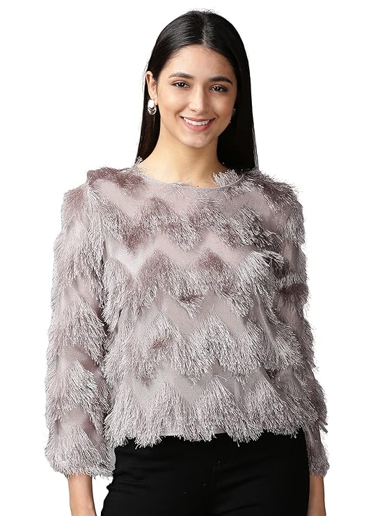 Designer Feather Tessel Top