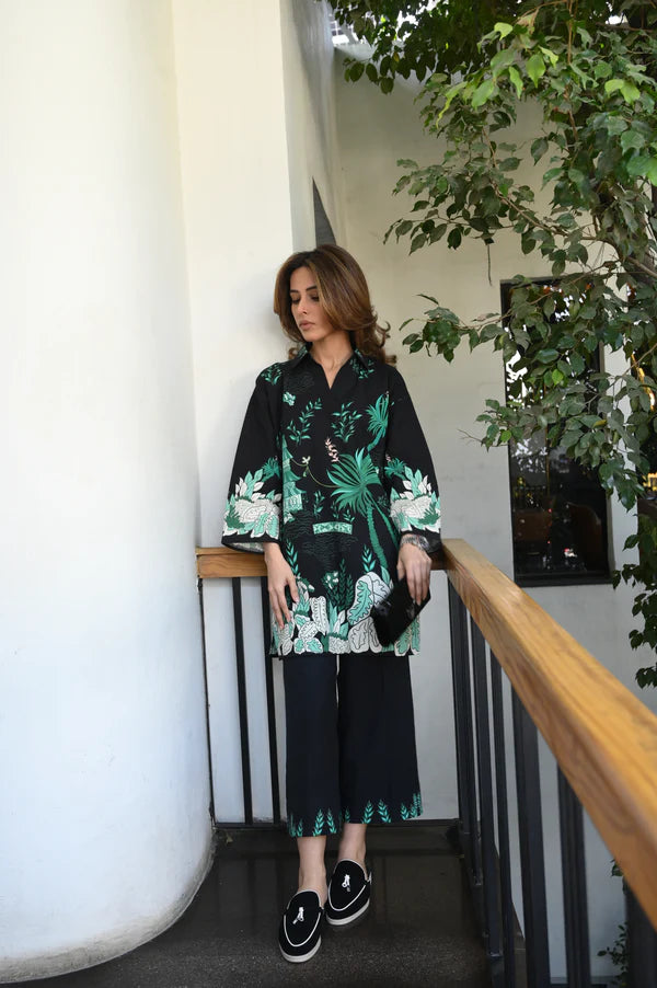 Green Printed Co-Ord Set