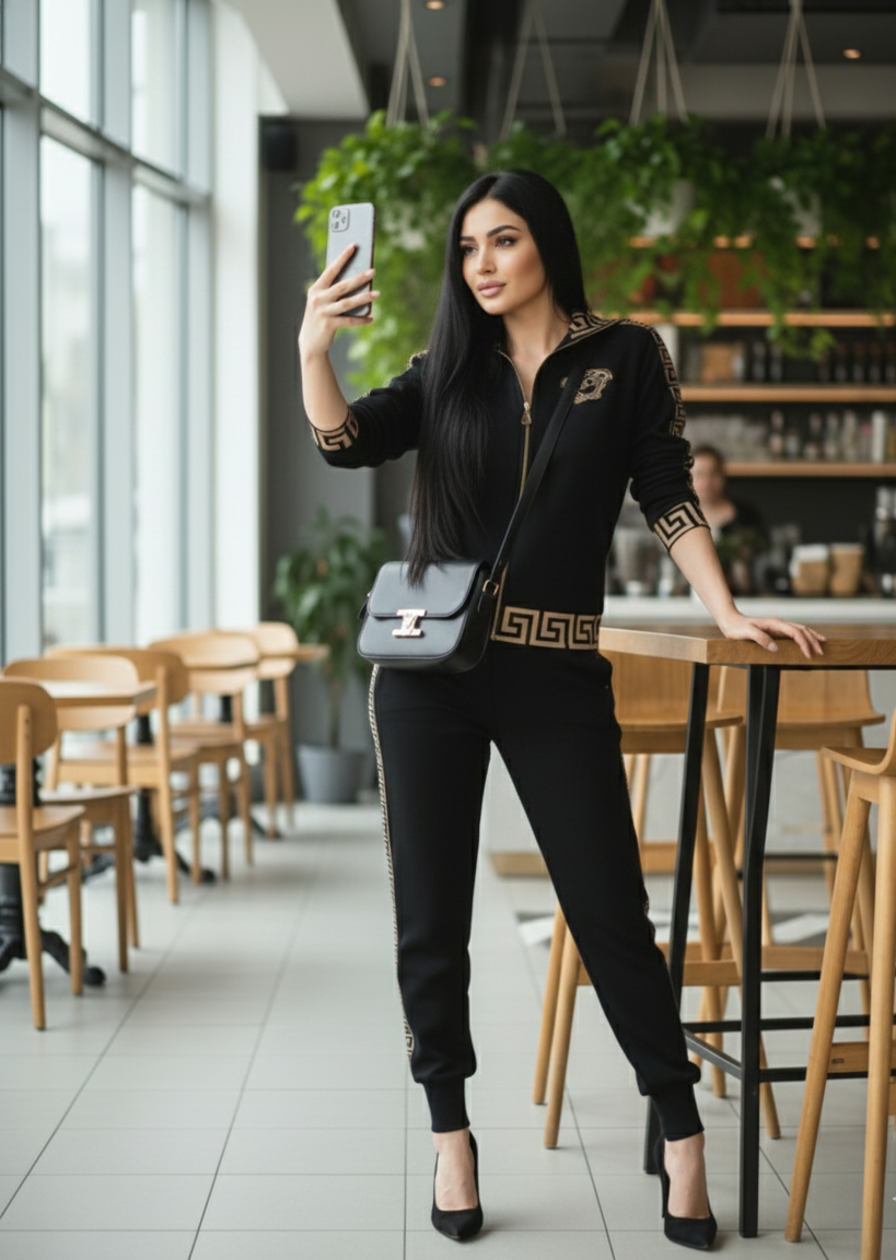 Barbara Zip-up Track Jacket Co-Ord Set