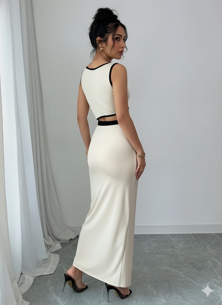 Camila Cut-out Asymmetric Slit Dress