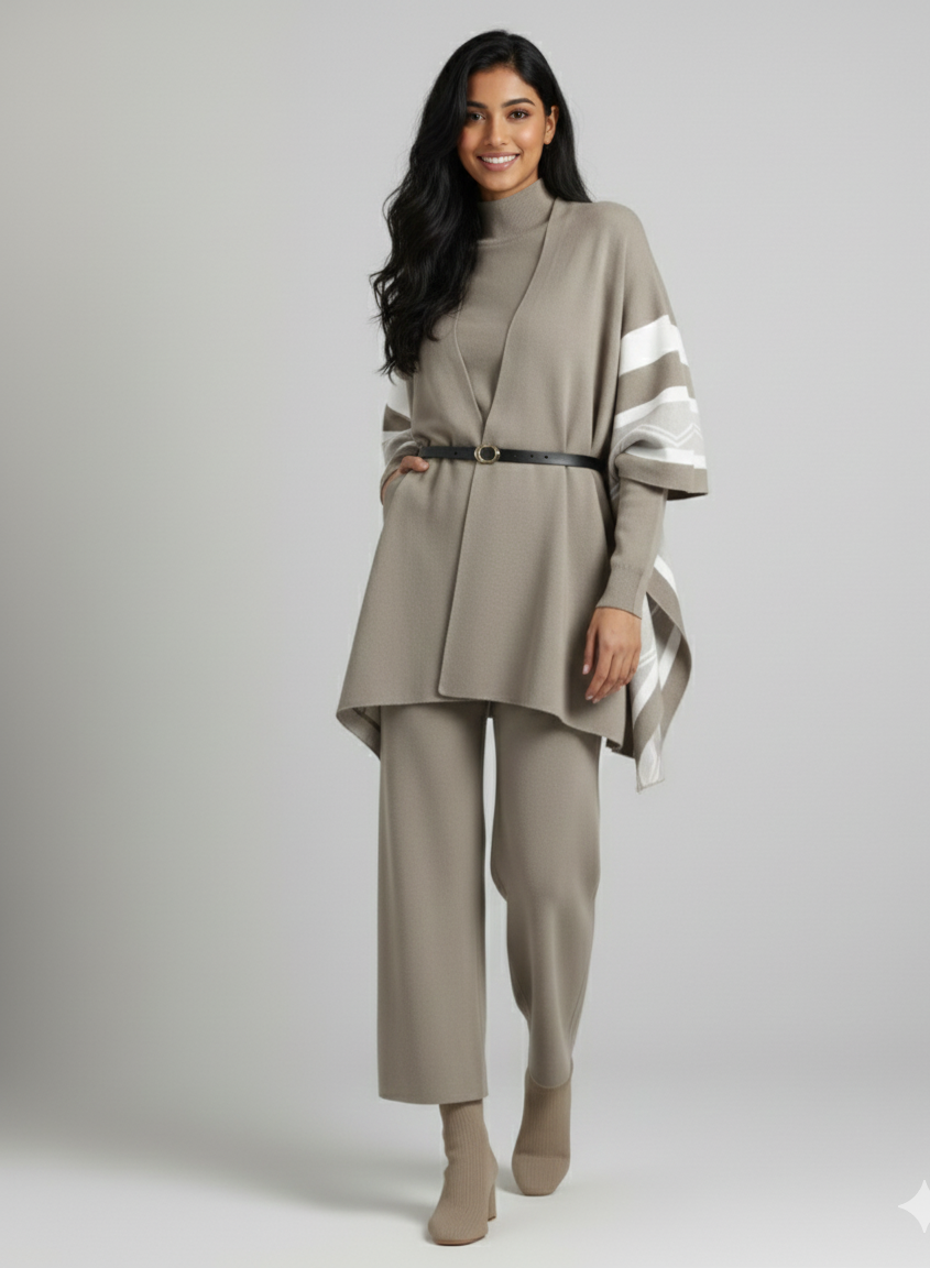 Champel Three Piece Luxury Set With Cape