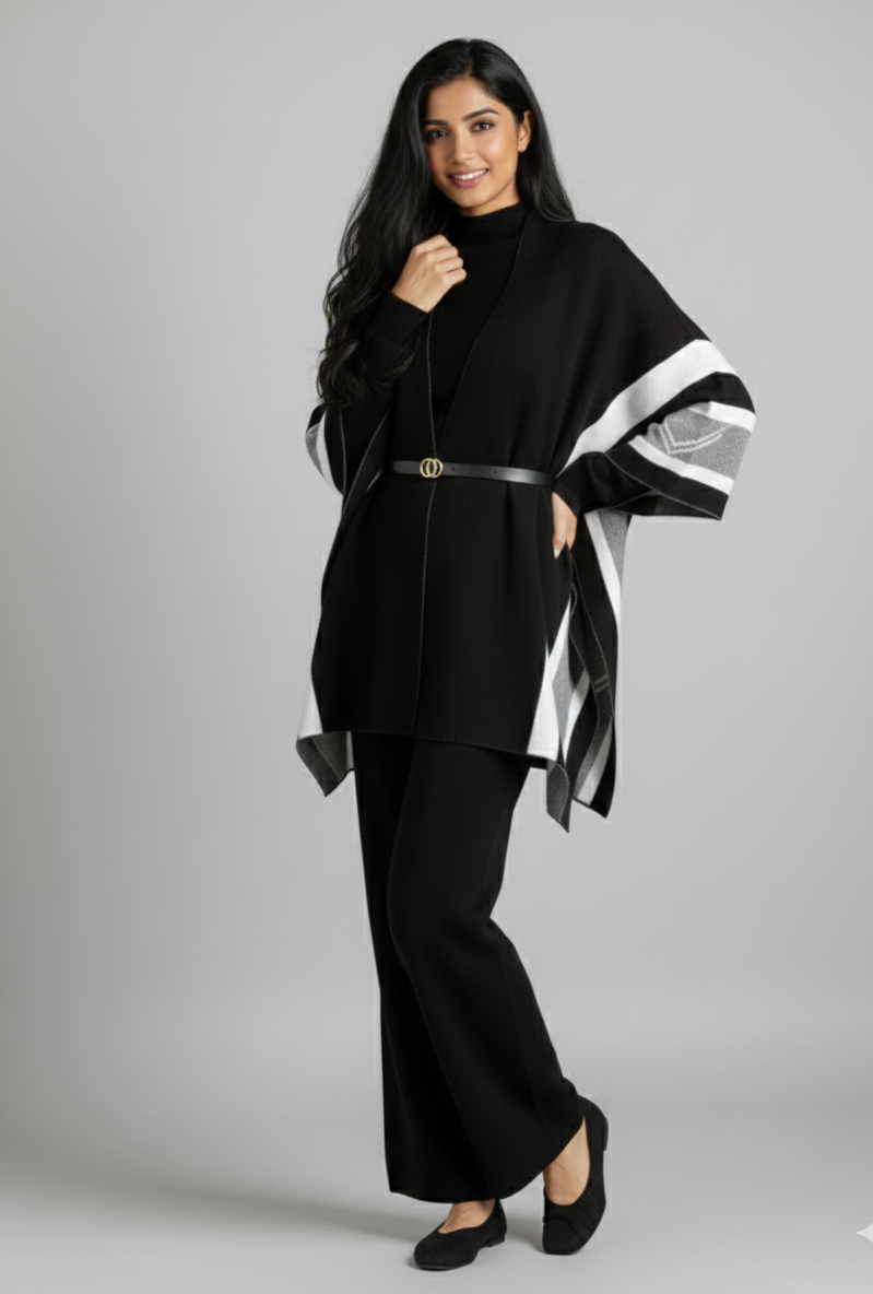 Champel Three Piece Luxury Set With Cape