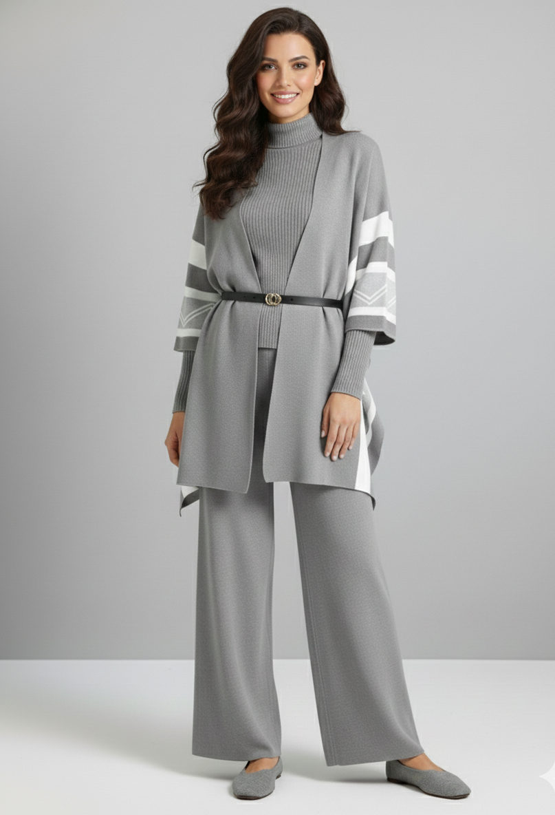 Champel Three Piece Luxury Set With Cape