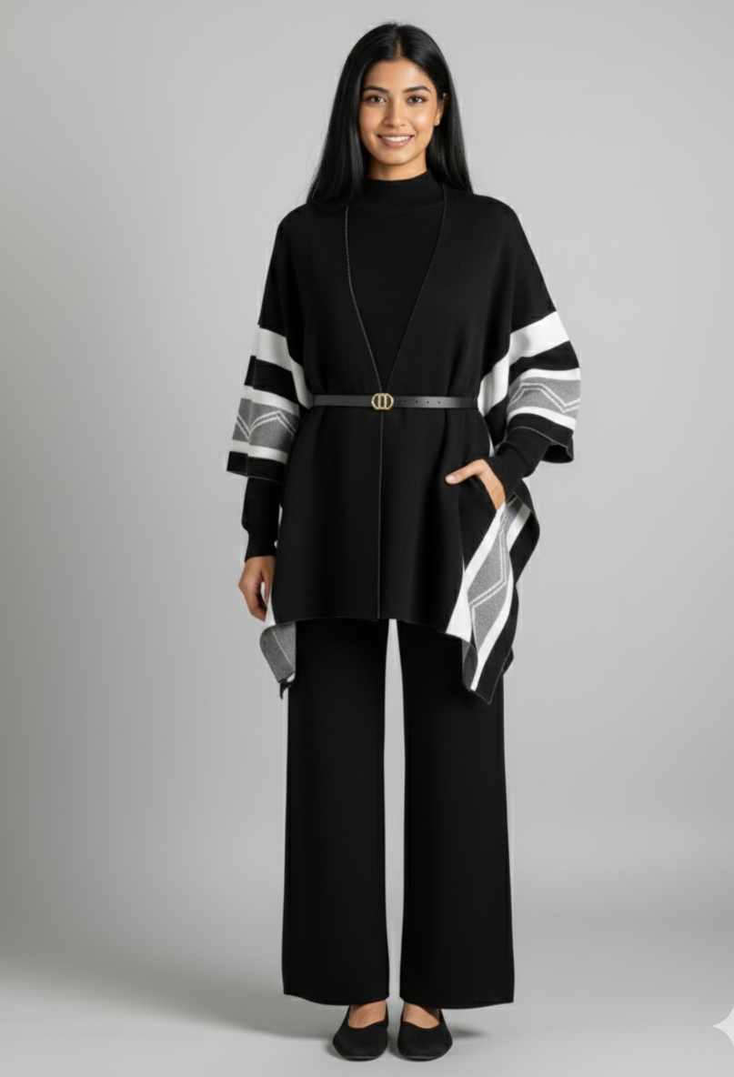 Champel Three Piece Luxury Set With Cape