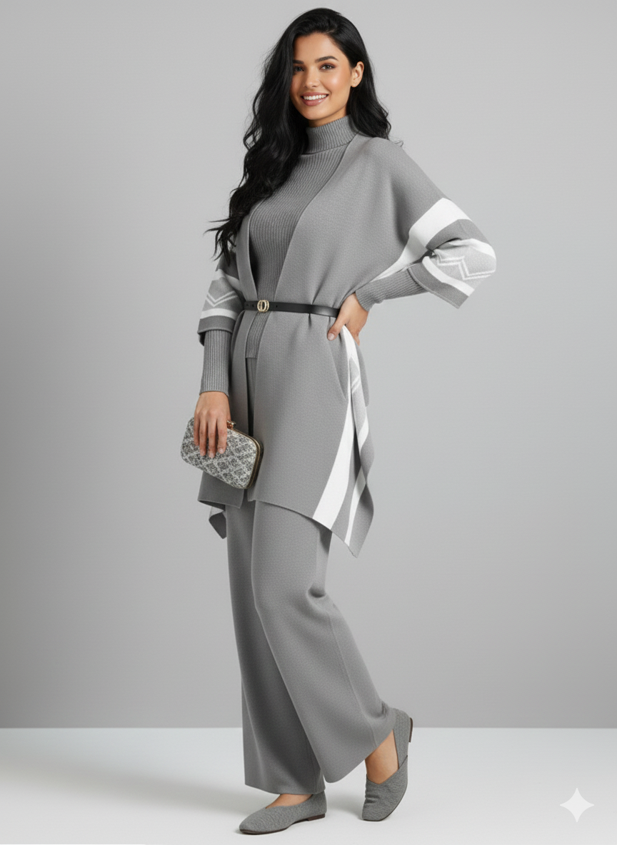 Champel Three Piece Luxury Set With Cape