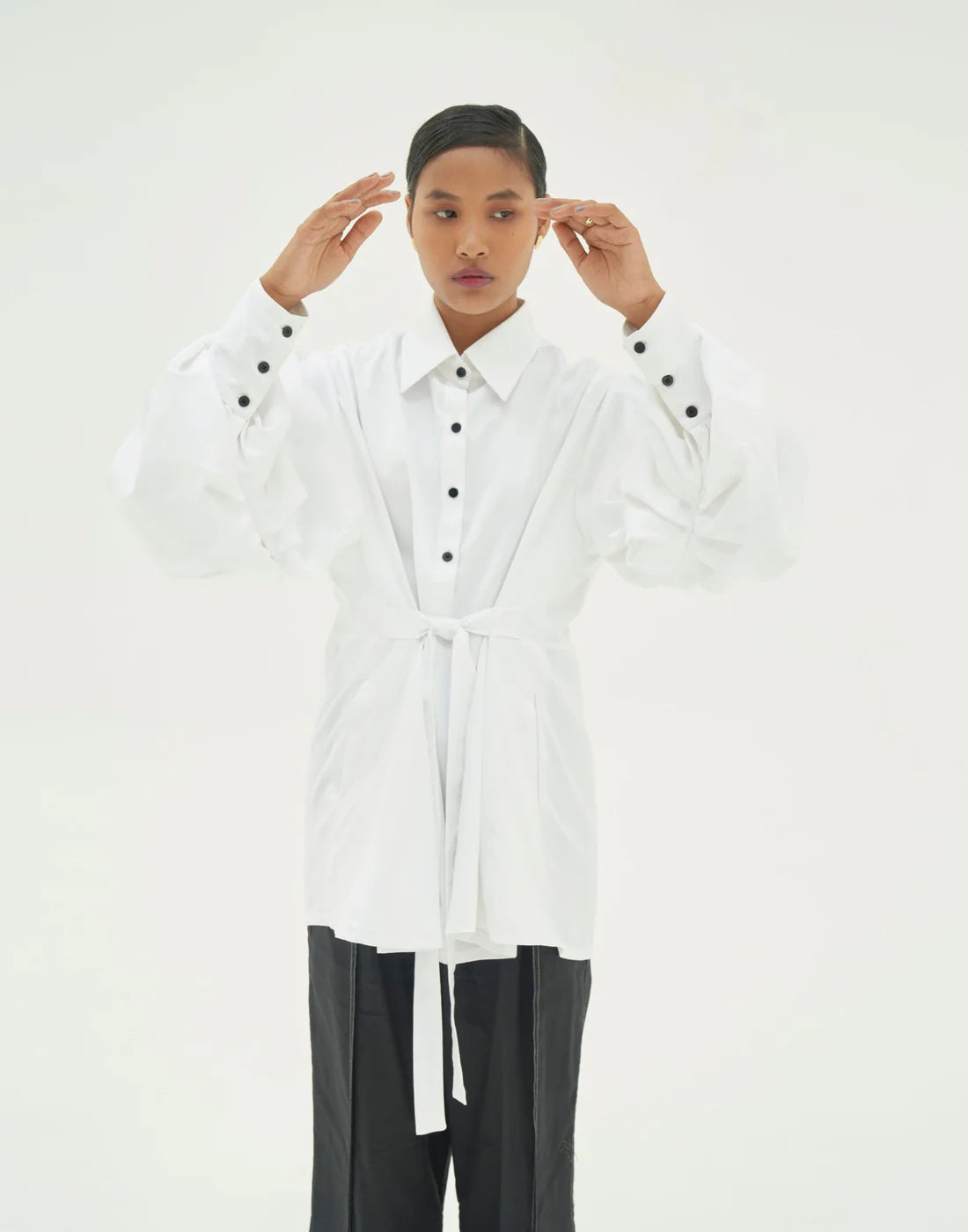 White Cloud Sleeve Shirt