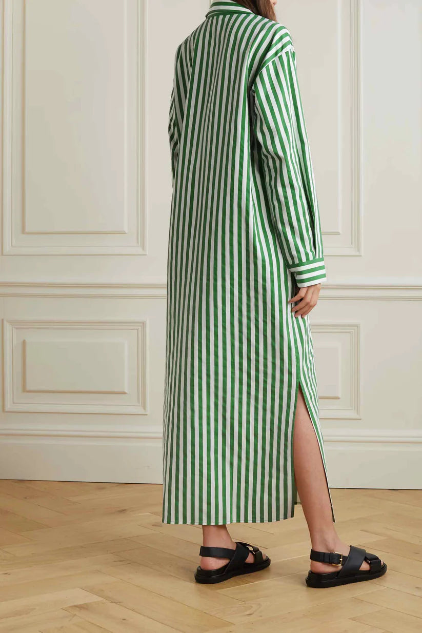 Women's Rayon Blend Long-Sleeve Cala Shirt Dress