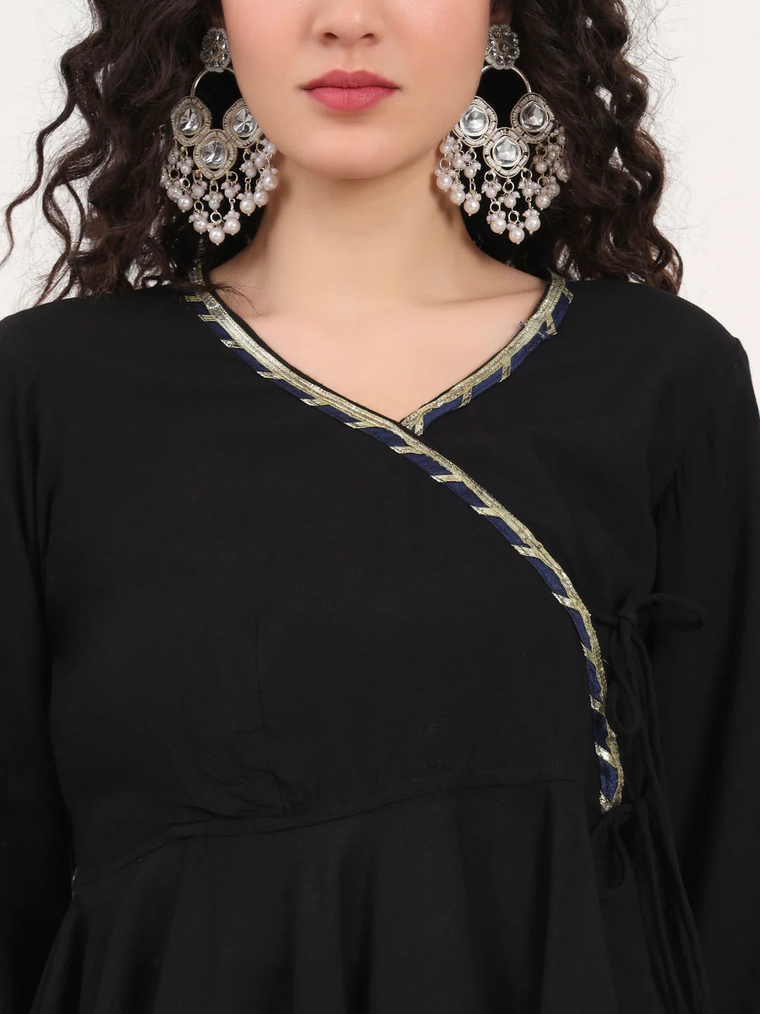 Wahida Black Gota Hand Work Lehenga Dupatta Set