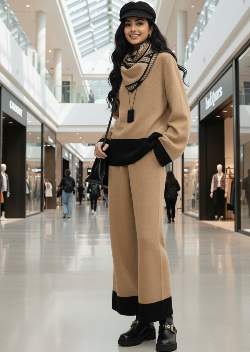 Eliana Luxury 3- Piece knitted Co-Ord Set