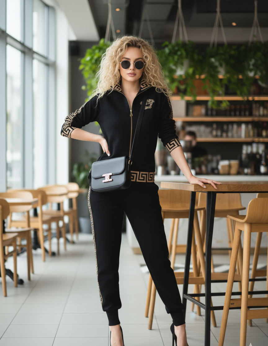 Barbara Zip-up Track Jacket Co-Ord Set