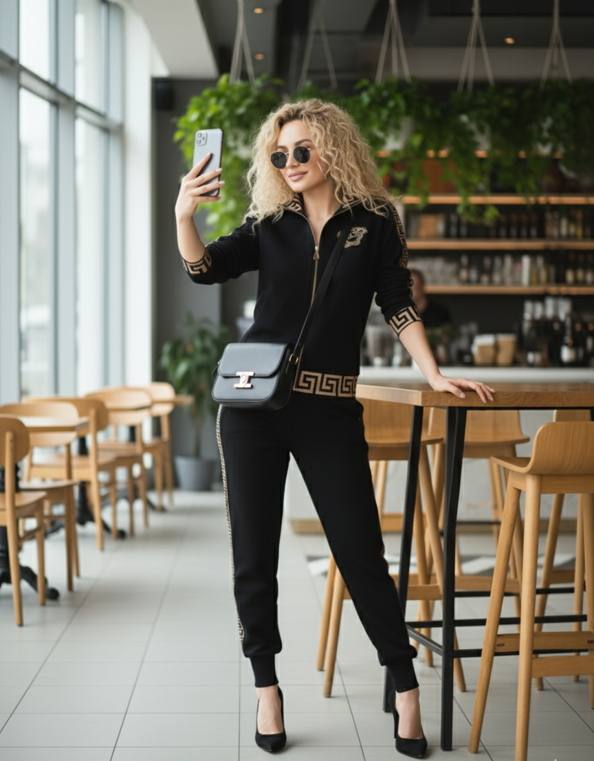 Barbara Zip-up Track Jacket Co-Ord Set