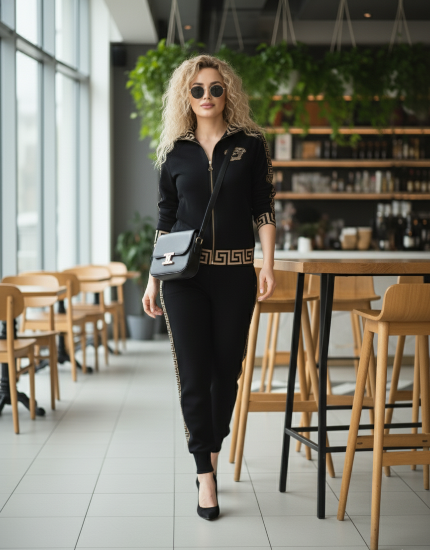 Barbara Zip-up Track Jacket Co-Ord Set