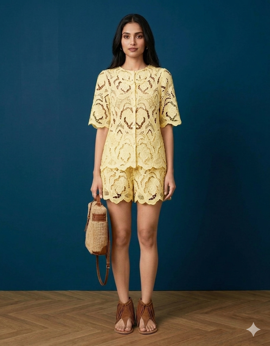 Sadie Two-Piece Crochet Co-Ord Set