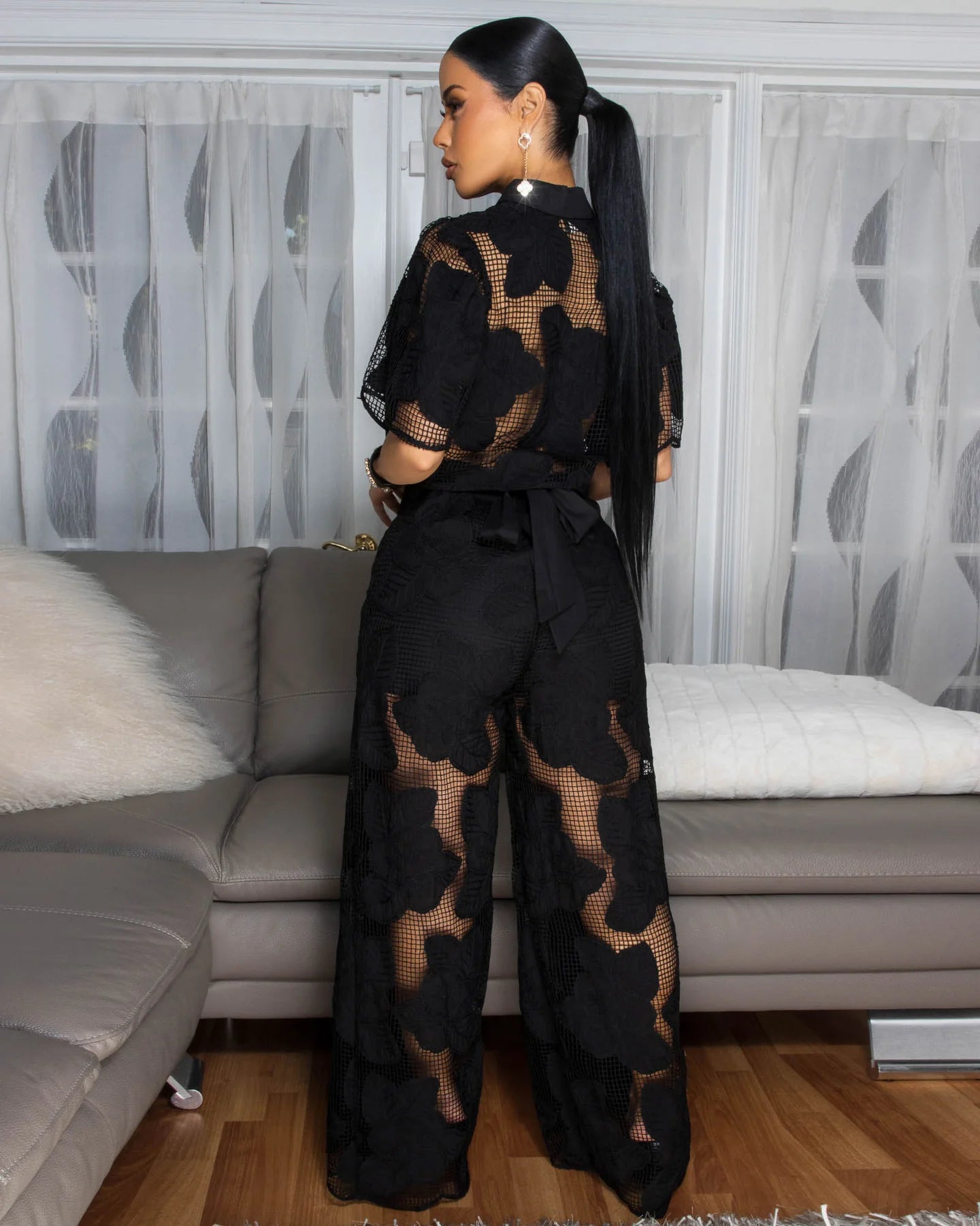 Florentia Nude Crochet Co-Ord Set