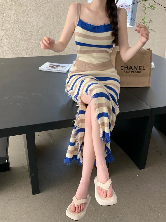 Bodycon Dress Striped For Women