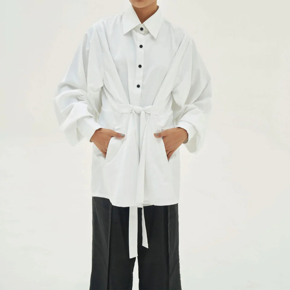 White Cloud Sleeve Shirt