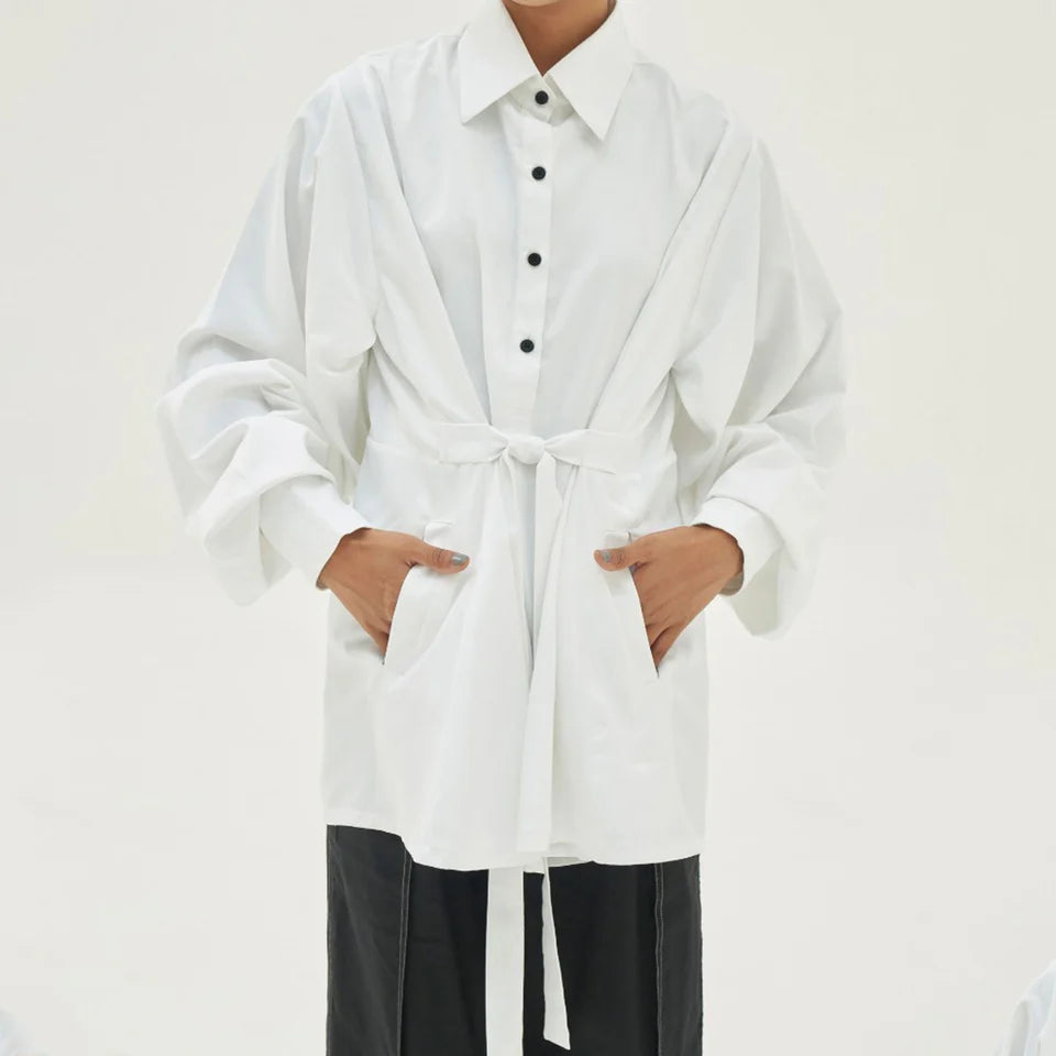 White Cloud Sleeve Shirt