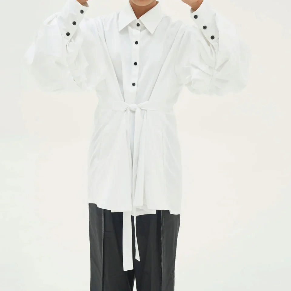 White Cloud Sleeve Shirt