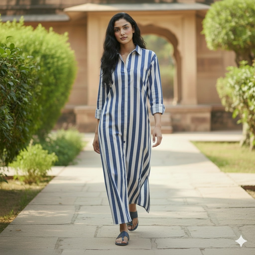 Lucy Women's Rayon Blend Long-Sleeve Cala Shirt Dress